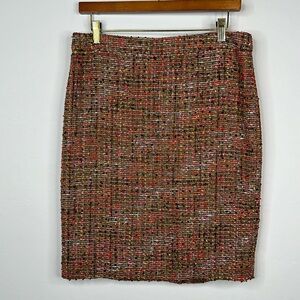 NWT J. Crew Brown Boucle Pencil Skirt